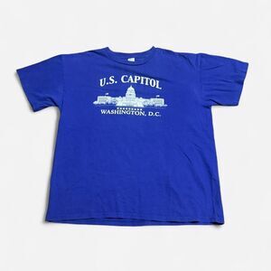 Tipsy U.S. capitol blue graphic XL size T shirt #tipsy #blue #graphic